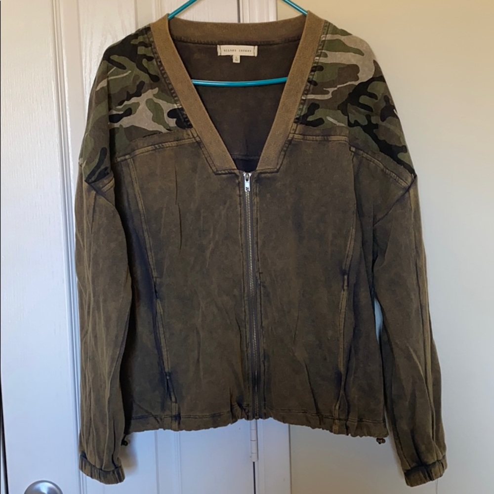Gilded Intent washed camo jacket